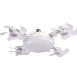Drone Fan Integrated Light with E27 Screw Creative 3/4/5 Head Remote-Controlled